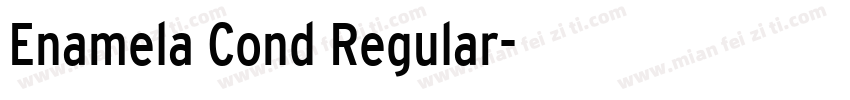 Enamela Cond Regular字体转换